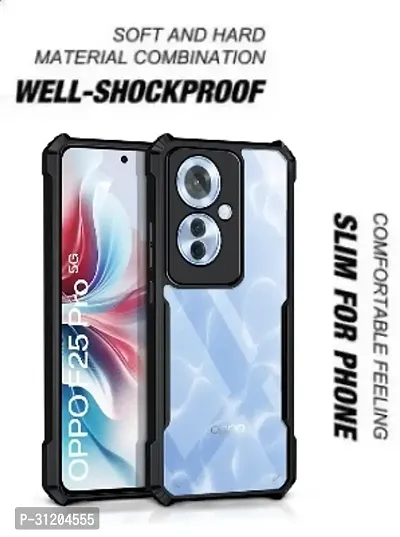 S Hardline Shock Proof Clear Protective Ipaky Back Cover for Oppo F25 Pro 5G HD Clear Flexible Transparent Case-thumb4