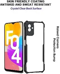 S Hardline Shock Proof Clear Protective Ipaky Back Cover for Samsung Galaxy F04 Bumper Transparent Fiber-thumb1