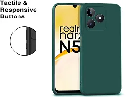 S Hardline Soft Silicon Flexible Case for Realme Narzo N53 Microfiber Cloth Cushion  Buffed corners to protect from shocks and dents-thumb2