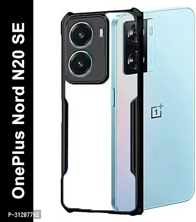 S Hardline Shock Proof Clear Protective Ipaky Back Cover for OnePlus Nord N20 SE Bubble Proof Bumper case