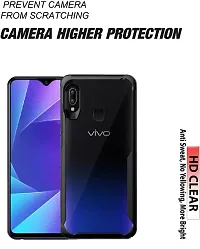 S Hardline Shock Proof Clear Protective Ipaky Back Cover for Vivo Y95 Bubble Proof Bumper case-thumb1