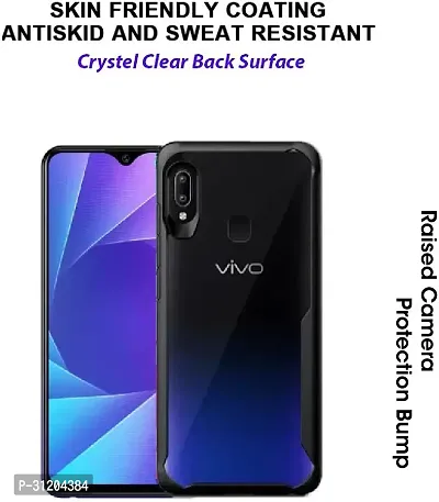 S Hardline Shock Proof Clear Protective Ipaky Back Cover for Vivo Y95 Bubble Proof Bumper case-thumb4