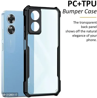 S Hardline Shock Proof Clear Protective Ipaky Back Cover for Oppo A17 Transparent Case HD Clear Flexible-thumb2