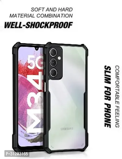 S Hardline Shock Proof Clear Protective Ipaky Back Cover for Samsung Galaxy M34 5G Buffed corners to protect from shocks and dents-thumb2