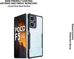 S Hardline Shock Proof Clear Protective Ipaky Back Cover for Poco F5 pocket friendly Slim profile-thumb2