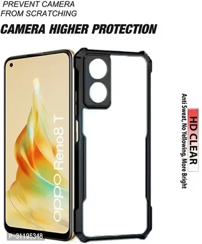 S  Hardline Shock Proof Clear Protective Ipaky Back Cover for Oppo Reno 8T 5G Buffed corners to protect from shocks and dents-thumb3