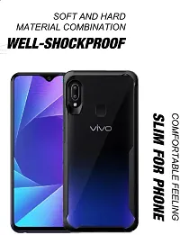 S Hardline Shock Proof Clear Protective Ipaky Back Cover for Vivo Y95 Bubble Proof Bumper case-thumb2