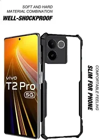 S Hardline Shock Proof Clear Protective Ipaky Back Cover for Vivo T2 Pro 5G Transparent Soft Silicon TPU Shockproof-thumb3