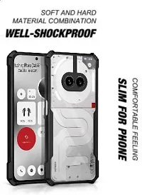 S Hardline Shock Proof Clear Protective Ipaky Back Cover for  Nothing Phone 2a 5G Raised edges lift the screen and camera lens-thumb3