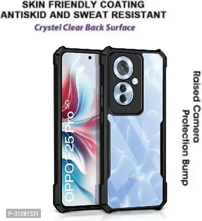 S Hardline Shock Proof Clear Protective Ipaky Back Cover for Oppo F25 Pro 5G camera Protection from shocks and scratches.-thumb2