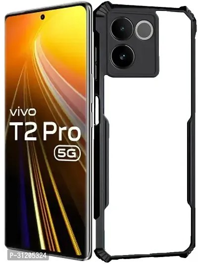 S Hardline Shock Proof Clear Protective Ipaky Back Cover for Vivo T2 Pro 5G Transparent Soft Silicon TPU Shockproof