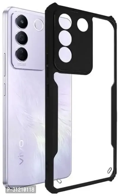 S Hardline Shock Proof Clear Protective Ipaky Back Cover for Vivo V29 Pro Raised edges lift the screen and camera lens