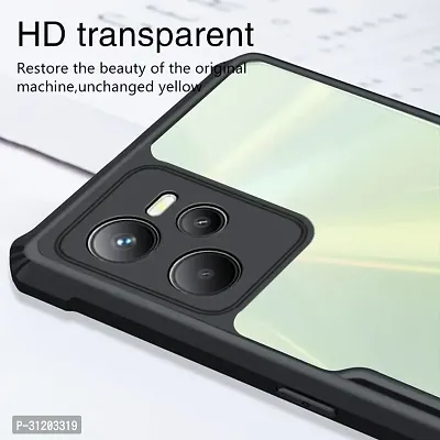 S Hardline Shock Proof Clear Protective Ipaky Back Cover for Realme C35 Premium Boom TPU Transparent case-thumb2