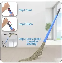gaba no dust broom made with qulity fiber and long handle-thumb1