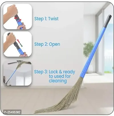 gaba no dust broom made with qulity fiber and long handle-thumb2