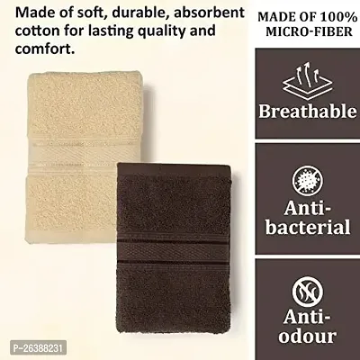 100% Cotton Hand Towel Set,napkin,kitchen cloth,roomal, 500 GSM (30*30)[4pcs] MULTI COLOUR Napkins  (4Sheets)-thumb3