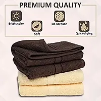 100% Cotton Hand Towel Set,napkin,kitchen cloth,roomal, 500 GSM (30*30)[6pcs] MULTI COLOUR Napkins  (6Sheets)-thumb2