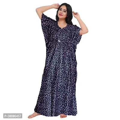 Comfortable Multicoloured Cotton Blend Nighty For Women