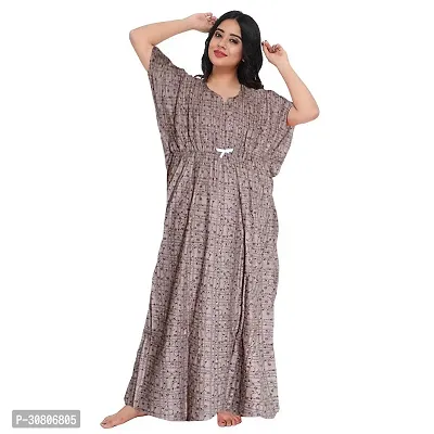 Comfortable Multicoloured Cotton Blend Nighty For Women