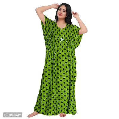 Comfortable Multicoloured Cotton Blend Nighty For Women-thumb0