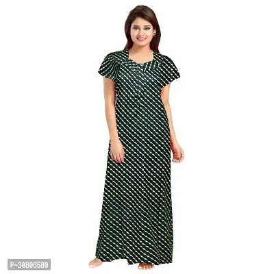 Comfortable Multicoloured Cotton Blend Nighty For Women-thumb0