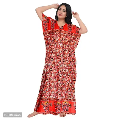 Comfortable Multicoloured Cotton Blend Nighty For Women