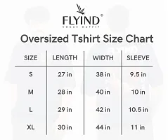 Mens Oversize cotton tshirt, made of polycotton with back front print design.-thumb3