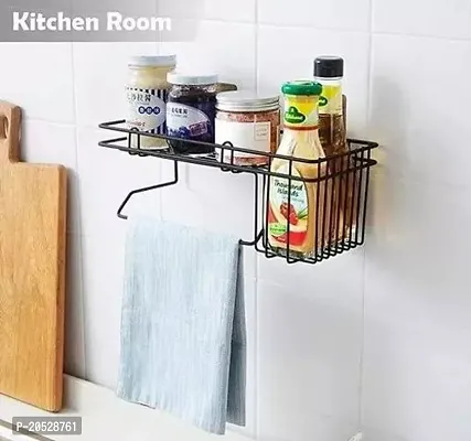 Rectangular Self-Adhesive Metal Bathroom Rack Storage Shelves,Steel Bathroom Shelf Organizer Storage