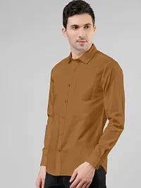 Reliable Lycra Solid Casual Shirts For Men-thumb1