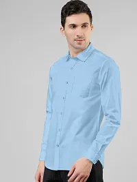 Reliable Lycra Solid Casual Shirts For Men-thumb1