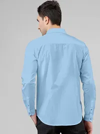 Reliable Lycra Solid Casual Shirts For Men-thumb2