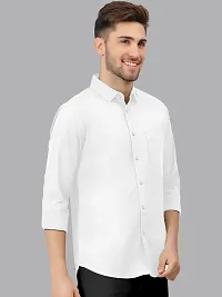 Reliable Lycra Solid Casual Shirts For Men-thumb2