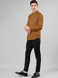 Reliable Lycra Solid Casual Shirts For Men-thumb4