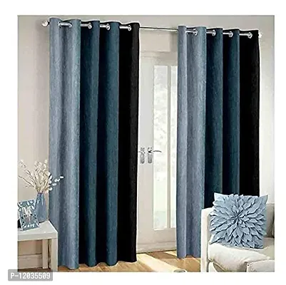 Stylish Multicoloured Polyester Printed Door Curtains-thumb0