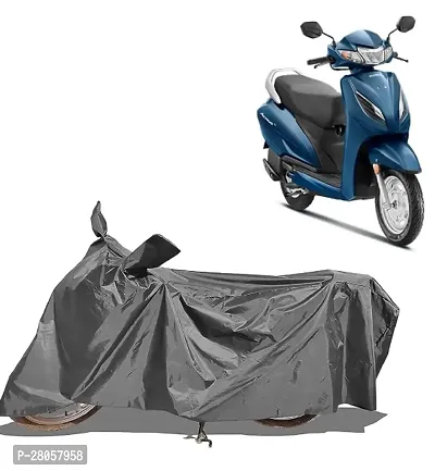 Honda Activa 3G 4G 5G 6G 125cc Waterproof Bike Body Cover - UV Rays Protective  Dustproof Two Wheeler Covers - Made of 190T Taffeta | Color : Grey