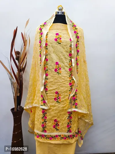 Elegant  Cotton  Dress Material with Dupatta For Women