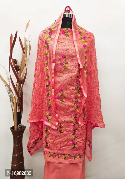 Elegant  Cotton  Dress Material with Dupatta For Women