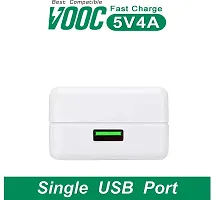 Avaxon 5V/4A Vooc Flash Power Adapter Wall Charger Compatible for Oppo F11 Pro  AII Oppo Smartphone -White (Vooc Adapter Only)-thumb1