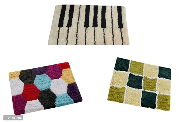 Stylish Cotton Door Mat for Home Pack of 3-thumb0