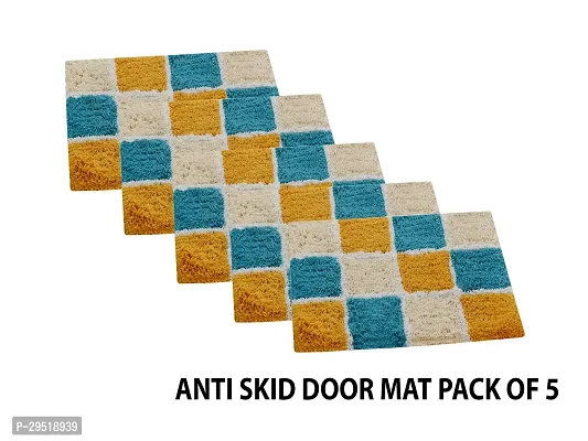 Stylish Cotton Door Mat for Home Pack of 5-thumb0