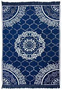 Designer Blue Polyester Printed Rugs Size (3x5Feet)-thumb2