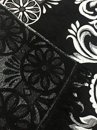 Designer Black Polyester Printed Carpets Size (5X7 Feet)-thumb2