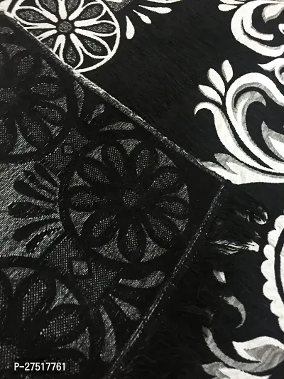 Designer Black Polyester Printed Carpets Size (5X7 Feet)-thumb3