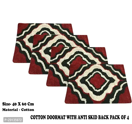 Classic Cotton Water Absorbent Door Mat, Combo