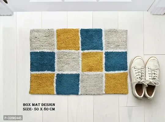 Multicolor Cotton door mat with anti skid pack of 2 Mats gif1473277208324323b-thumb0