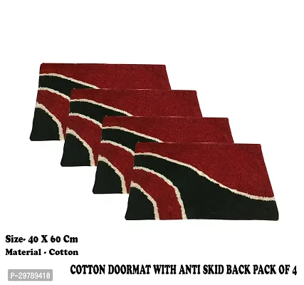 Stylish Cotton Door Mat for Home Pack of 4-thumb0