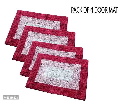 Stylish Cotton Door Mat for Home Pack of 4-thumb0