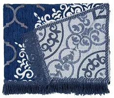 AAZEEM Velvet Carpet (Blue, 3X5 Feet)-thumb4