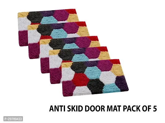 Stylish Cotton Door Mat for Home Pack of 5-thumb0