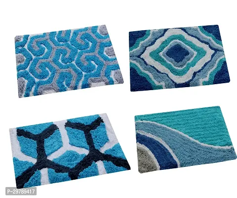 Stylish Cotton Door Mat for Home Pack of 4-thumb0